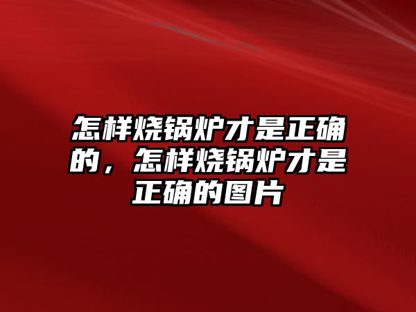 怎樣燒鍋爐才是正確的，怎樣燒鍋爐才是正確的圖片