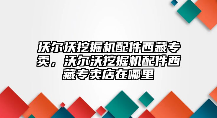 沃爾沃挖掘機配件西藏專賣，沃爾沃挖掘機配件西藏專賣店在哪里