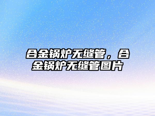 合金鍋爐無縫管，合金鍋爐無縫管圖片