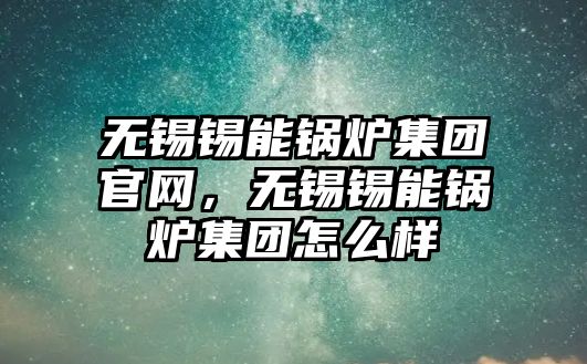 無錫錫能鍋爐集團官網，無錫錫能鍋爐集團怎么樣