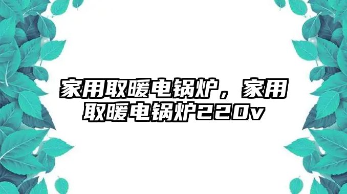 家用取暖電鍋爐，家用取暖電鍋爐220v