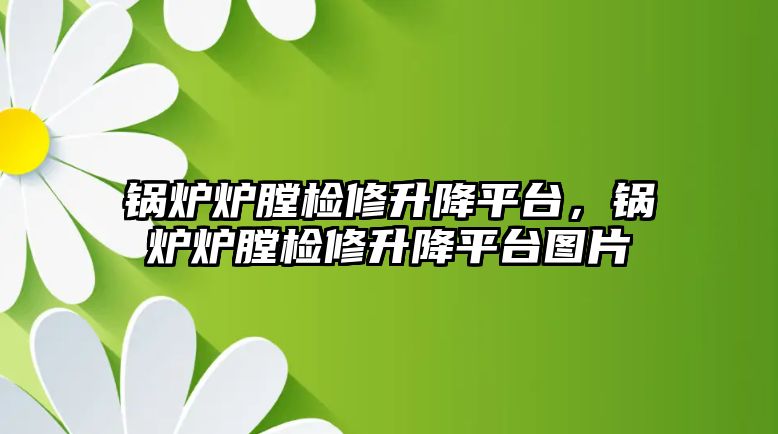 鍋爐爐膛檢修升降平臺，鍋爐爐膛檢修升降平臺圖片