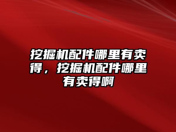 挖掘機配件哪里有賣得，挖掘機配件哪里有賣得啊