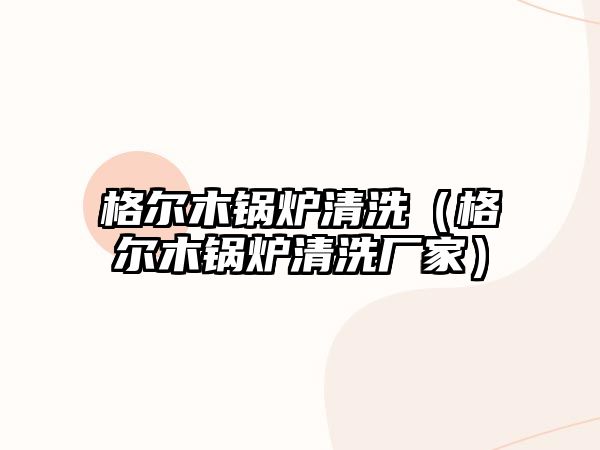 格爾木鍋爐清洗（格爾木鍋爐清洗廠家）