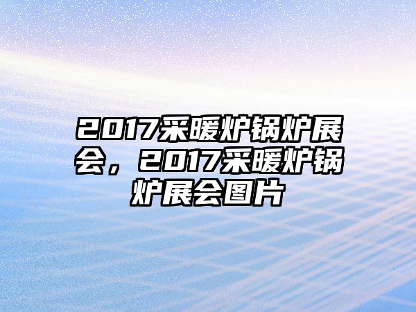 2017采暖爐鍋爐展會，2017采暖爐鍋爐展會圖片