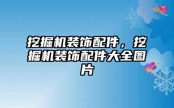 挖掘機裝飾配件，挖掘機裝飾配件大全圖片