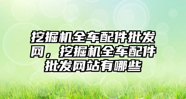 挖掘機全車配件批發(fā)網(wǎng)，挖掘機全車配件批發(fā)網(wǎng)站有哪些