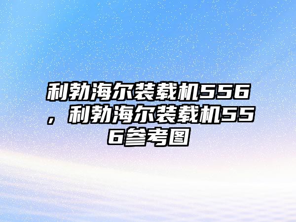 利勃海爾裝載機556，利勃海爾裝載機556參考圖