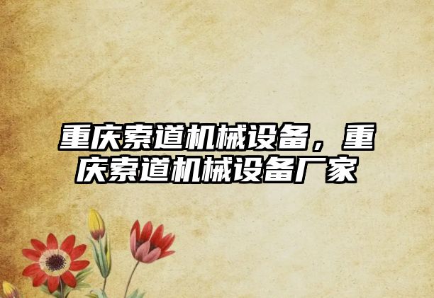 重慶索道機械設(shè)備，重慶索道機械設(shè)備廠家