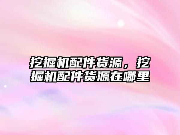 挖掘機配件貨源，挖掘機配件貨源在哪里