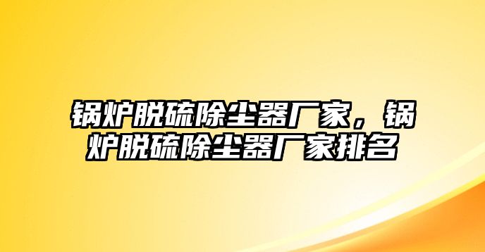 鍋爐脫硫除塵器廠家，鍋爐脫硫除塵器廠家排名