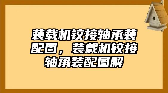 裝載機鉸接軸承裝配圖，裝載機鉸接軸承裝配圖解