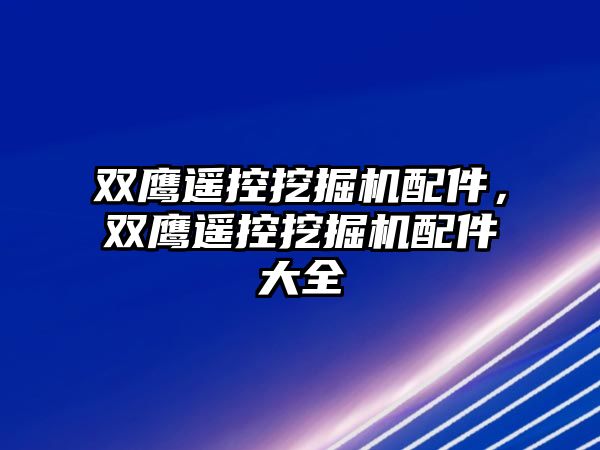 雙鷹遙控挖掘機(jī)配件，雙鷹遙控挖掘機(jī)配件大全