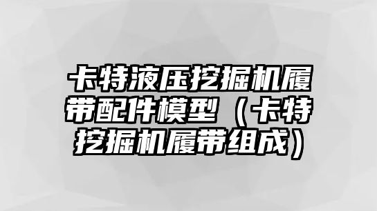 卡特液壓挖掘機履帶配件模型（卡特挖掘機履帶組成）