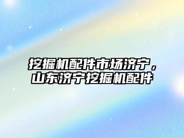 挖掘機配件市場濟寧，山東濟寧挖掘機配件