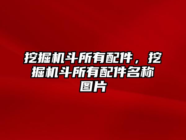 挖掘機斗所有配件，挖掘機斗所有配件名稱圖片