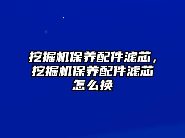 挖掘機保養(yǎng)配件濾芯，挖掘機保養(yǎng)配件濾芯怎么換