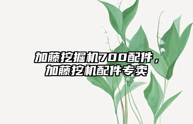 加藤挖掘機700配件，加藤挖機配件專賣