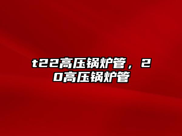 t22高壓鍋爐管，20高壓鍋爐管