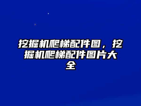 挖掘機爬梯配件圖，挖掘機爬梯配件圖片大全