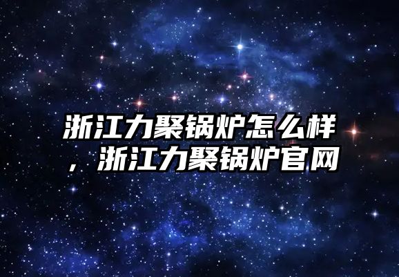 浙江力聚鍋爐怎么樣，浙江力聚鍋爐官網