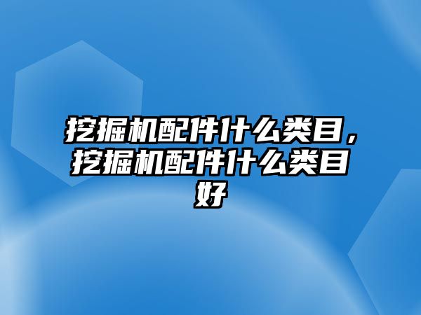 挖掘機(jī)配件什么類(lèi)目，挖掘機(jī)配件什么類(lèi)目好