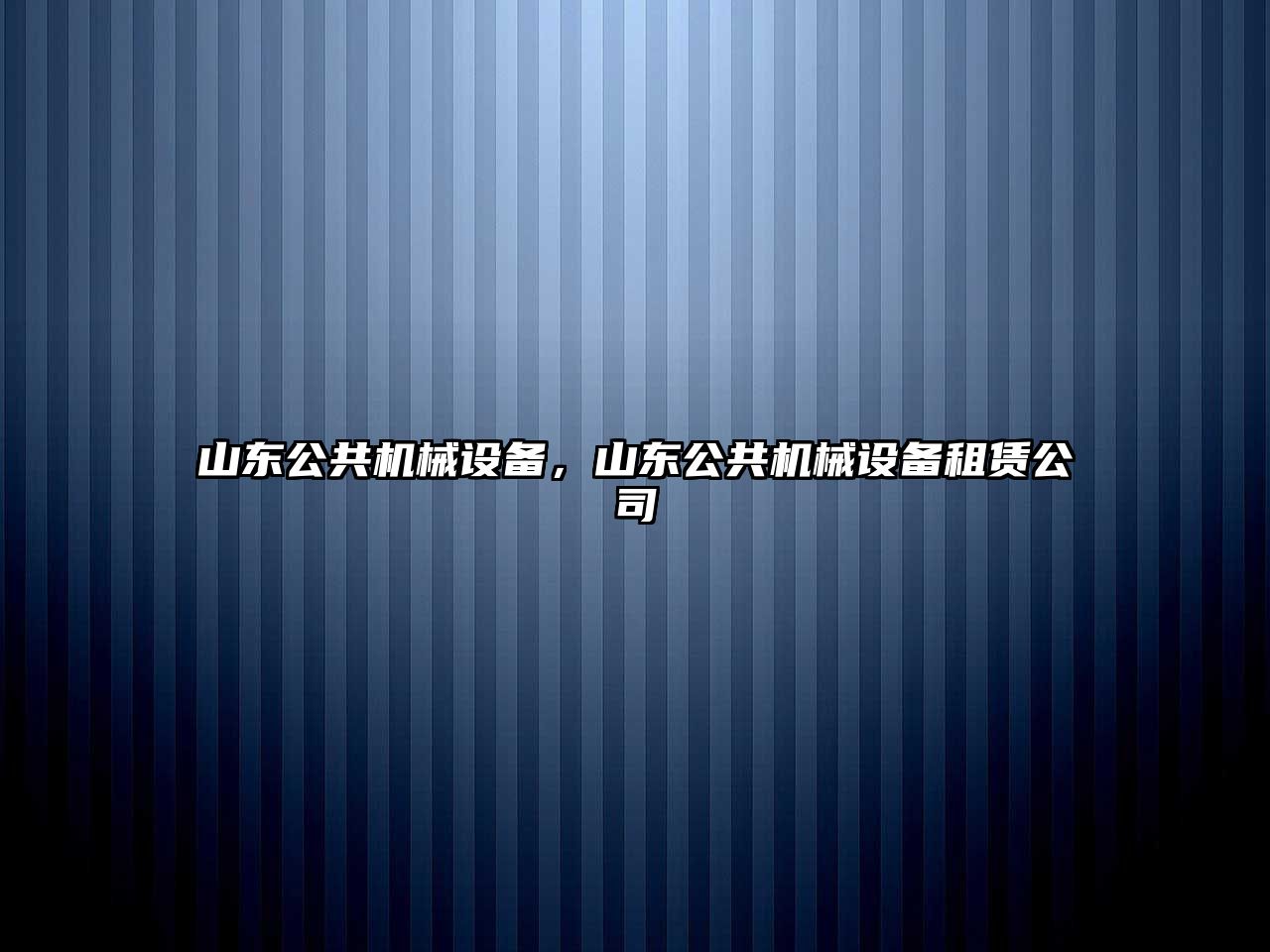 山東公共機械設備，山東公共機械設備租賃公司