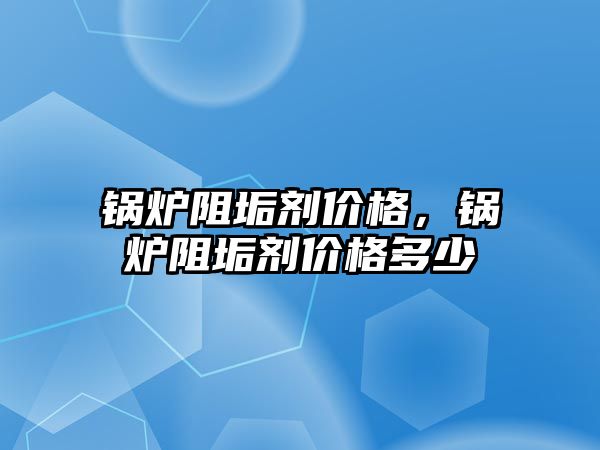 鍋爐阻垢劑價格，鍋爐阻垢劑價格多少