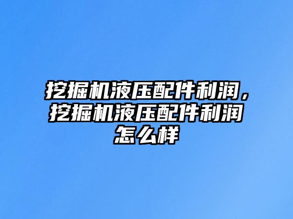 挖掘機液壓配件利潤，挖掘機液壓配件利潤怎么樣