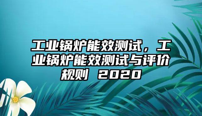 工業鍋爐能效測試，工業鍋爐能效測試與評價規則 2020