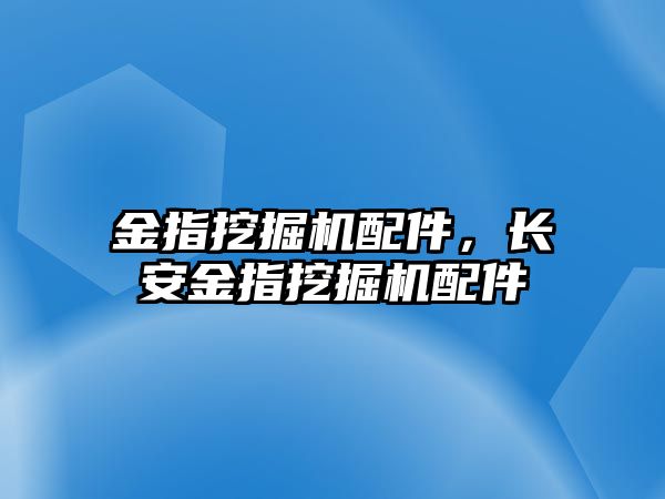 金指挖掘機配件，長安金指挖掘機配件