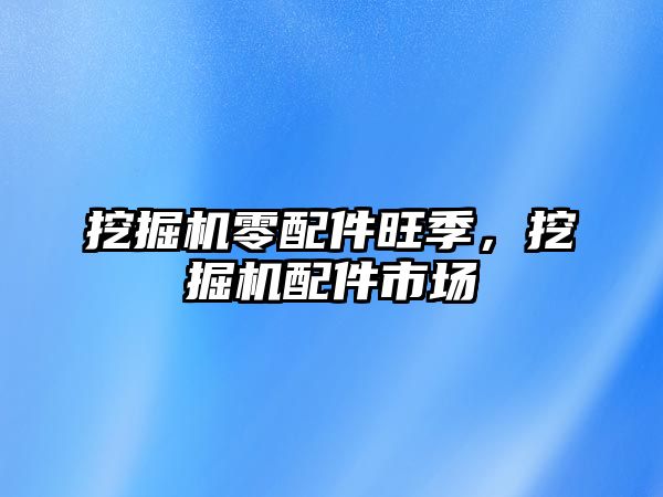 挖掘機零配件旺季，挖掘機配件市場