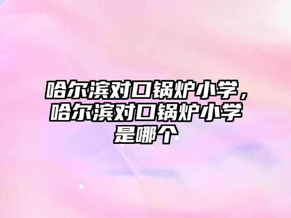 哈爾濱對口鍋爐小學(xué)，哈爾濱對口鍋爐小學(xué)是哪個