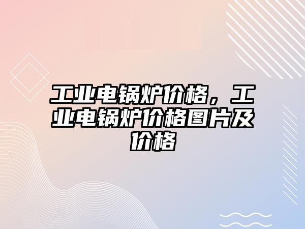 工業(yè)電鍋爐價格，工業(yè)電鍋爐價格圖片及價格