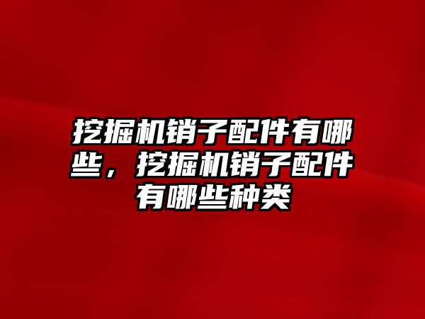 挖掘機銷子配件有哪些，挖掘機銷子配件有哪些種類