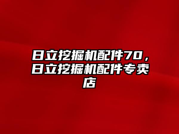 日立挖掘機配件70，日立挖掘機配件專賣店