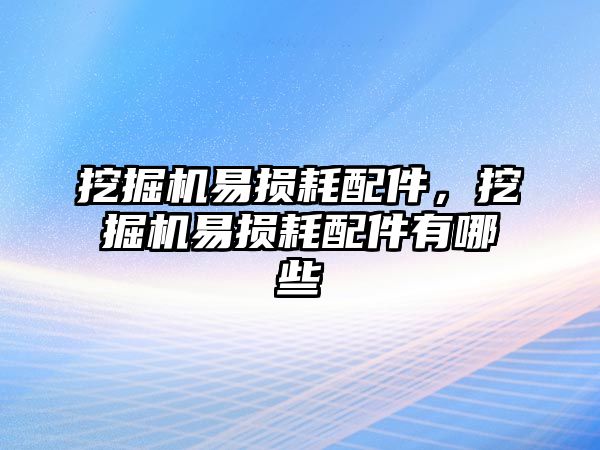 挖掘機(jī)易損耗配件，挖掘機(jī)易損耗配件有哪些