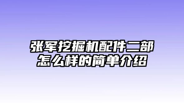 張軍挖掘機配件二部怎么樣的簡單介紹