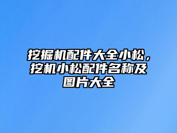 挖掘機配件大全小松，挖機小松配件名稱及圖片大全