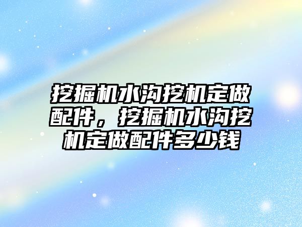 挖掘機(jī)水溝挖機(jī)定做配件，挖掘機(jī)水溝挖機(jī)定做配件多少錢