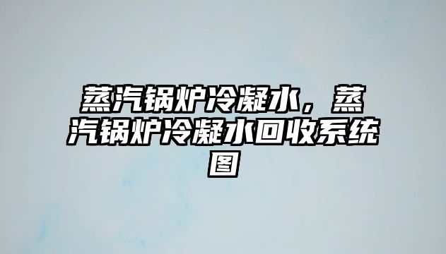 蒸汽鍋爐冷凝水，蒸汽鍋爐冷凝水回收系統圖