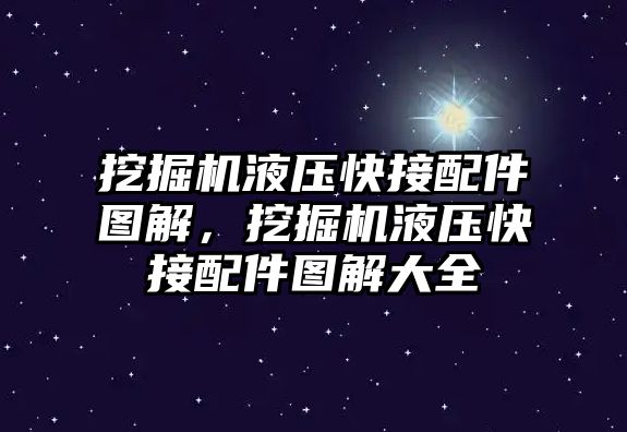 挖掘機液壓快接配件圖解，挖掘機液壓快接配件圖解大全