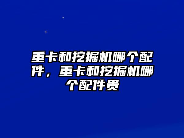 重卡和挖掘機(jī)哪個配件，重卡和挖掘機(jī)哪個配件貴