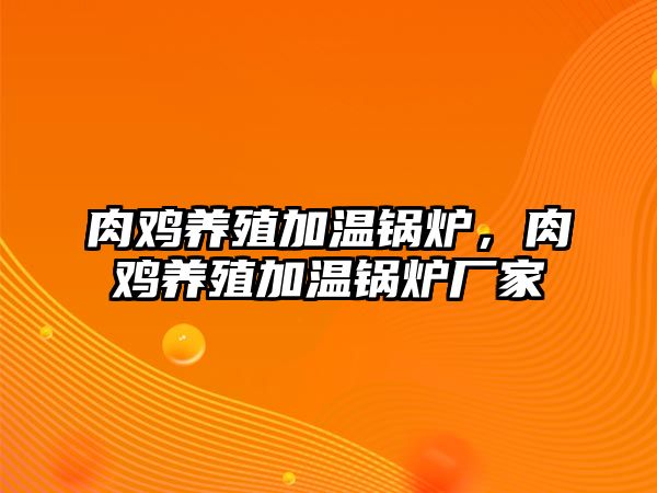 肉雞養(yǎng)殖加溫鍋爐，肉雞養(yǎng)殖加溫鍋爐廠家