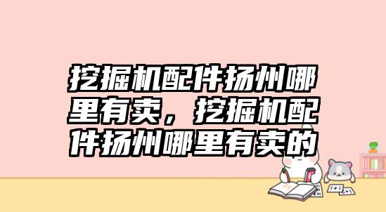 挖掘機(jī)配件揚(yáng)州哪里有賣，挖掘機(jī)配件揚(yáng)州哪里有賣的