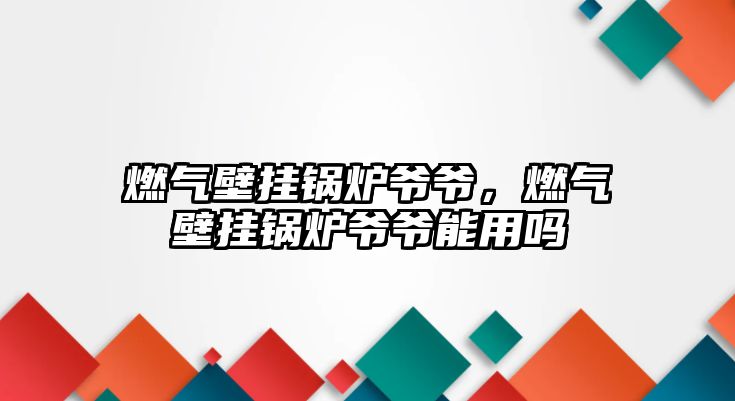 燃氣壁掛鍋爐爺爺，燃氣壁掛鍋爐爺爺能用嗎