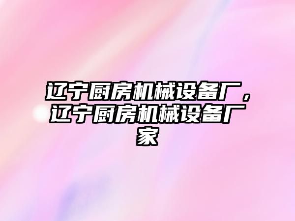 遼寧廚房機械設備廠，遼寧廚房機械設備廠家