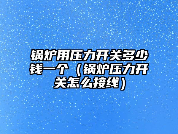 鍋爐用壓力開關多少錢一個（鍋爐壓力開關怎么接線）