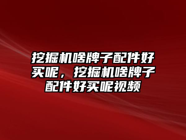 挖掘機啥牌子配件好買呢，挖掘機啥牌子配件好買呢視頻