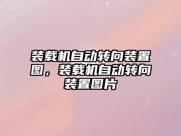 裝載機自動轉向裝置圖，裝載機自動轉向裝置圖片